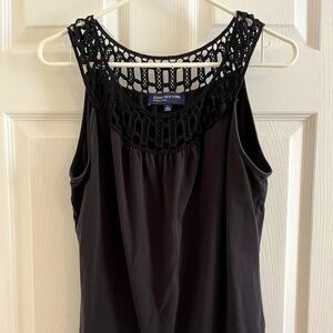 Oval neck crotchet style 90% cotton blouse